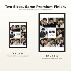 Birthday Photo Frame for Boyfriend Gift Classic Design mockup 8