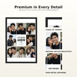 Birthday Photo Frame for Boyfriend Gift Classic Design mockup 9
