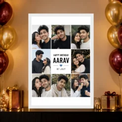 Birthday Photo Frame for Boyfriend Gift Classic Design mockup 10