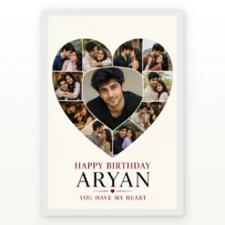 Boyfriend Girlfriend Photo Frame Birthday Couple Collage mockup 2