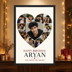 Boyfriend Girlfriend Photo Frame Birthday Couple Collage 13 Boyfriend Girlfriend Photo Frame Birthday Couple Collage mockup 4