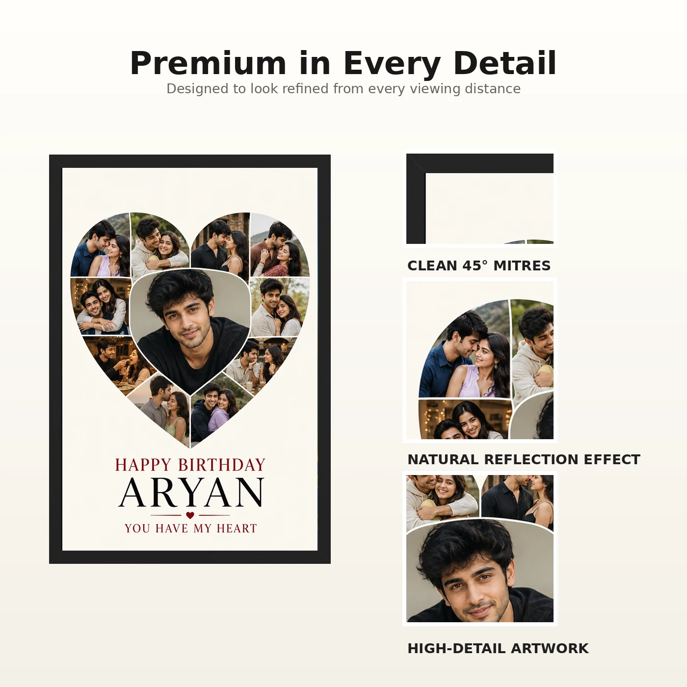 Boyfriend Girlfriend Photo Frame Birthday Couple Collage 9 Boyfriend Girlfriend Photo Frame Birthday Couple Collage mockup 9