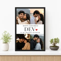 Photo Frame for Boyfriend Birthday Couple 5 Photo 12 Photo Frame for Boyfriend Birthday Couple 5 Photo mockup 3