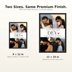 Photo Frame for Boyfriend Birthday Couple 5 Photo 17 Photo Frame for Boyfriend Birthday Couple 5 Photo mockup 8