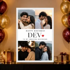 Photo Frame for Boyfriend Birthday Couple 5 Photo 19 Photo Frame for Boyfriend Birthday Couple 5 Photo mockup 10