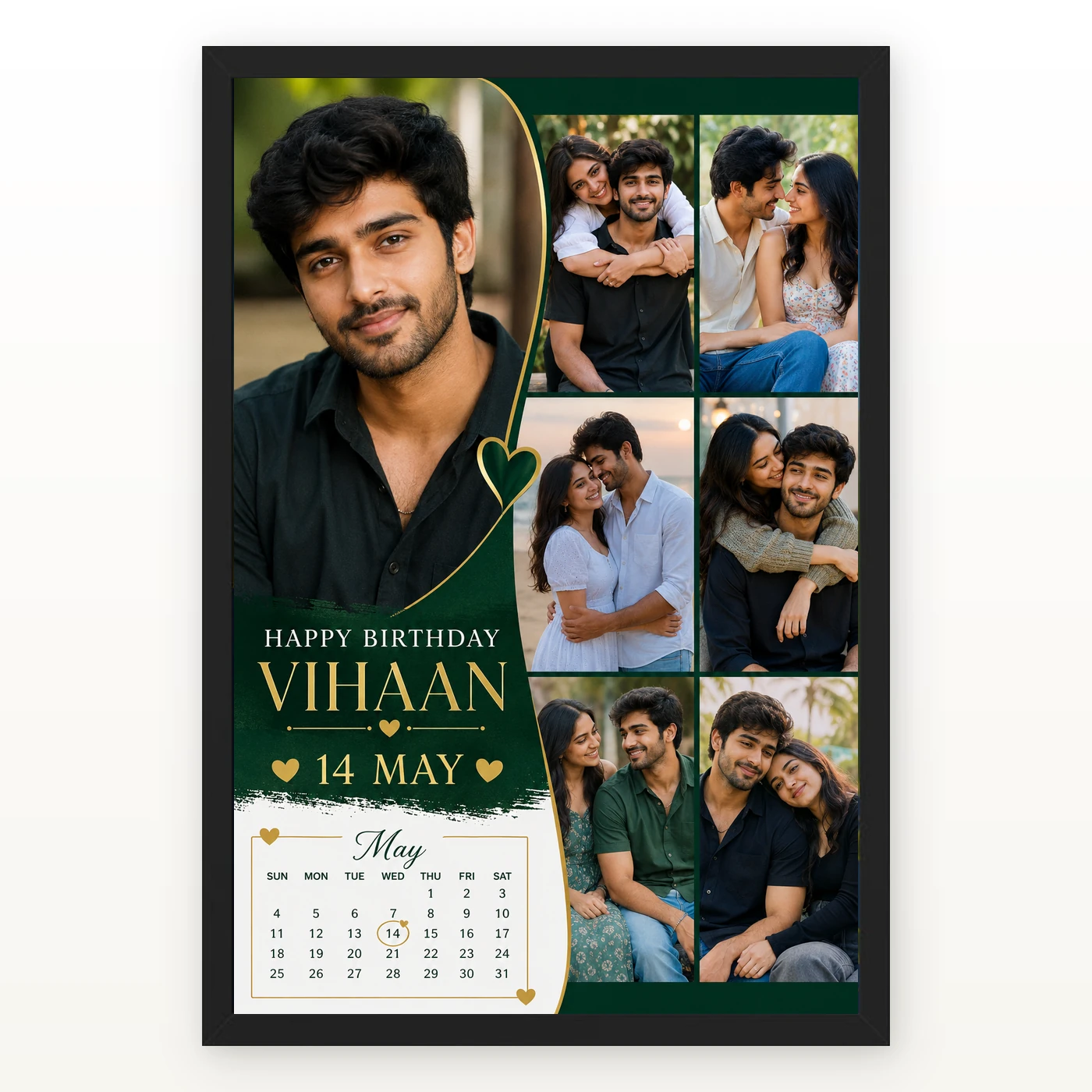 Photo Frame Gift for Boyfriend Birthday My Love Design 1 Photo Frame Gift for Boyfriend Birthday My Love Design mockup 1