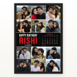 Customised Photo Frame for Boyfriend Birthday mockup 1
