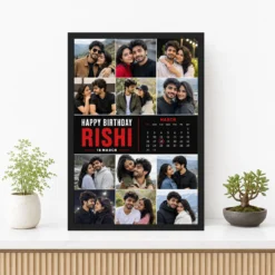 Customised Photo Frame for Boyfriend Birthday 12 Customised Photo Frame for Boyfriend Birthday mockup 3