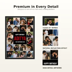 Personalized Editorial Filmstrip Photo Grid Frame With Message 18 Personalized Editorial Filmstrip Photo Grid Frame With Message mockup 9