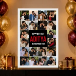 Personalized Editorial Filmstrip Photo Grid Frame With Message 19 Personalized Editorial Filmstrip Photo Grid Frame With Message mockup 10
