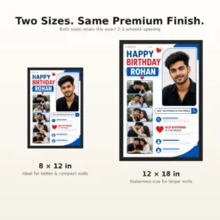 Birthday Photo Frame for Boyfriend Forever Person Design 17 Birthday Photo Frame for Boyfriend Forever Person Design mockup 8