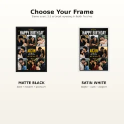 Birthday Photo Frame for Boyfriend Personalised Anniversary Style mockup 7