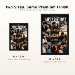 Birthday Photo Frame for Boyfriend Personalised Anniversary Style mockup 8