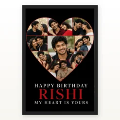 Birthday Gift for Boyfriend Photo Frame Romantic Couple mockup 1