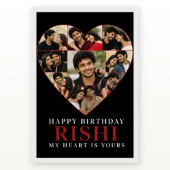 Birthday Gift for Boyfriend Photo Frame Romantic Couple mockup 2