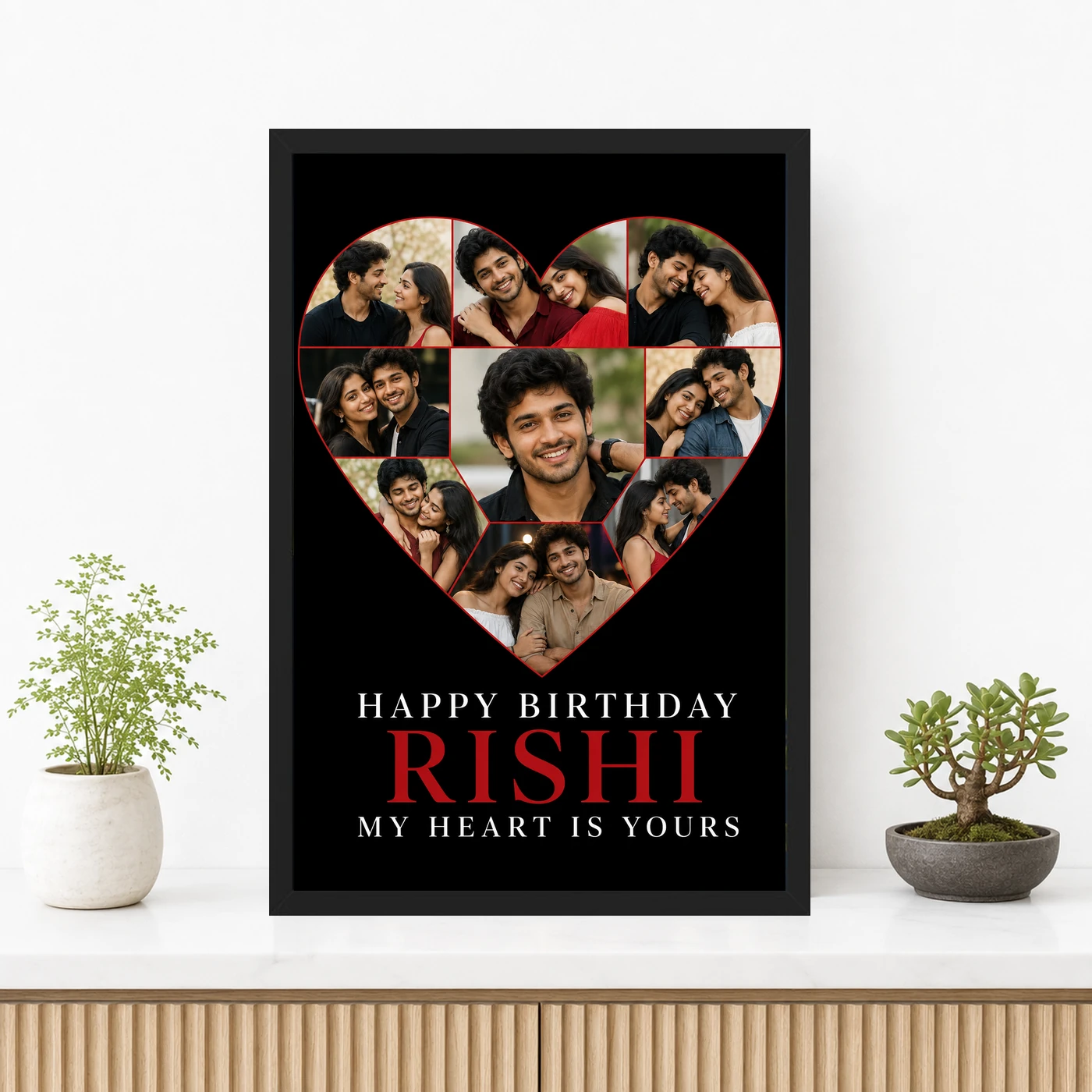 Birthday Gift for Boyfriend Photo Frame Romantic Couple 3 Birthday Gift for Boyfriend Photo Frame Romantic Couple mockup 3