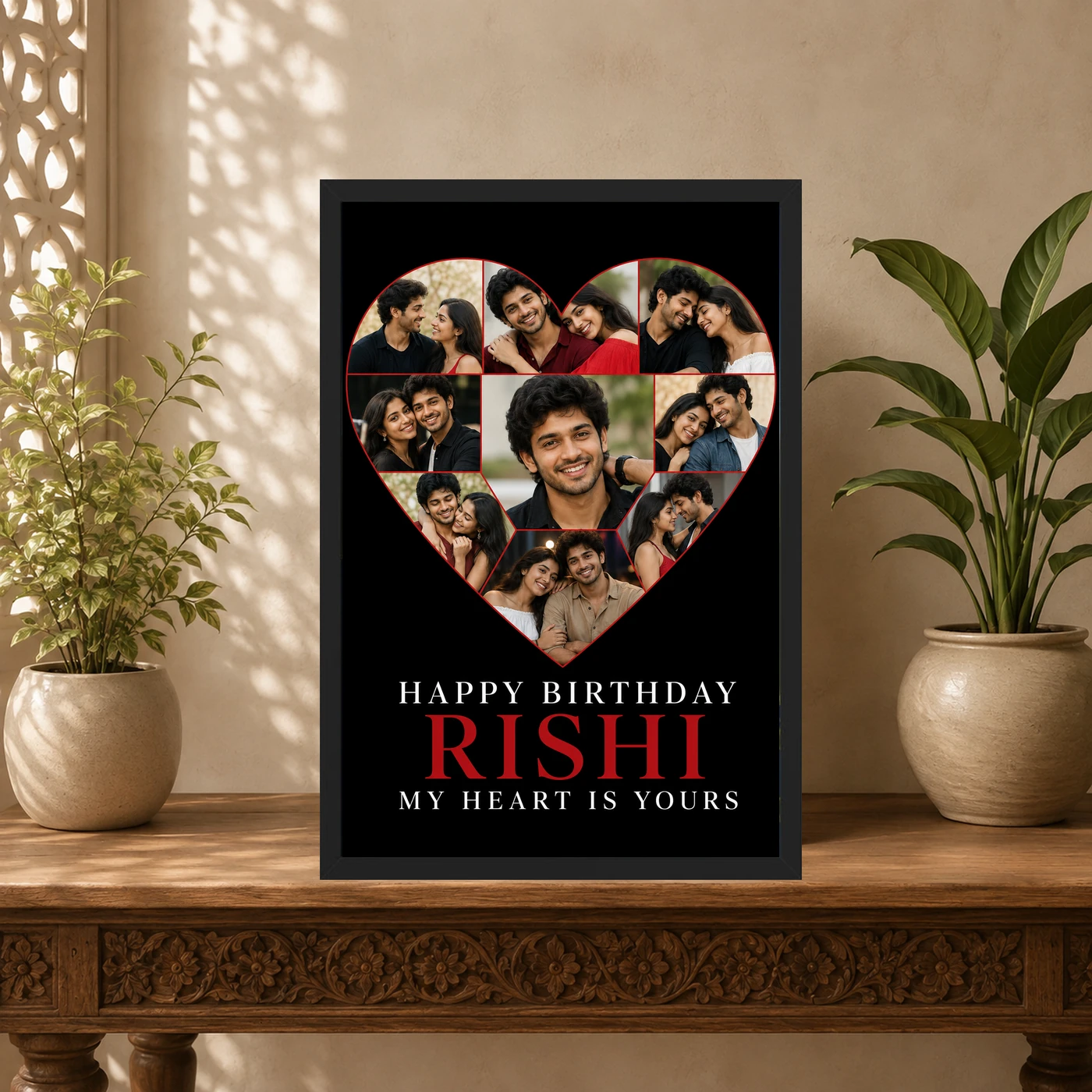 Birthday Gift for Boyfriend Photo Frame Romantic Couple 5 Birthday Gift for Boyfriend Photo Frame Romantic Couple mockup 5