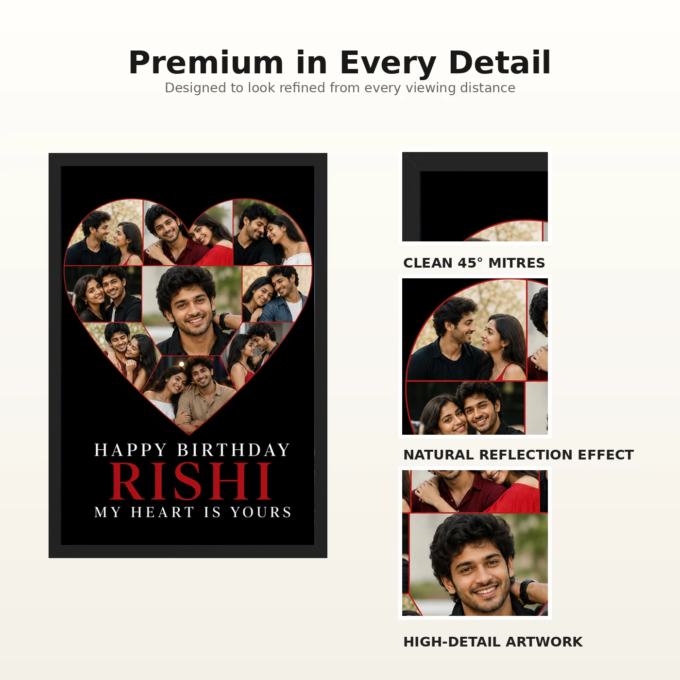 Birthday Gift for Boyfriend Photo Frame Romantic Couple 9 Birthday Gift for Boyfriend Photo Frame Romantic Couple mockup 9