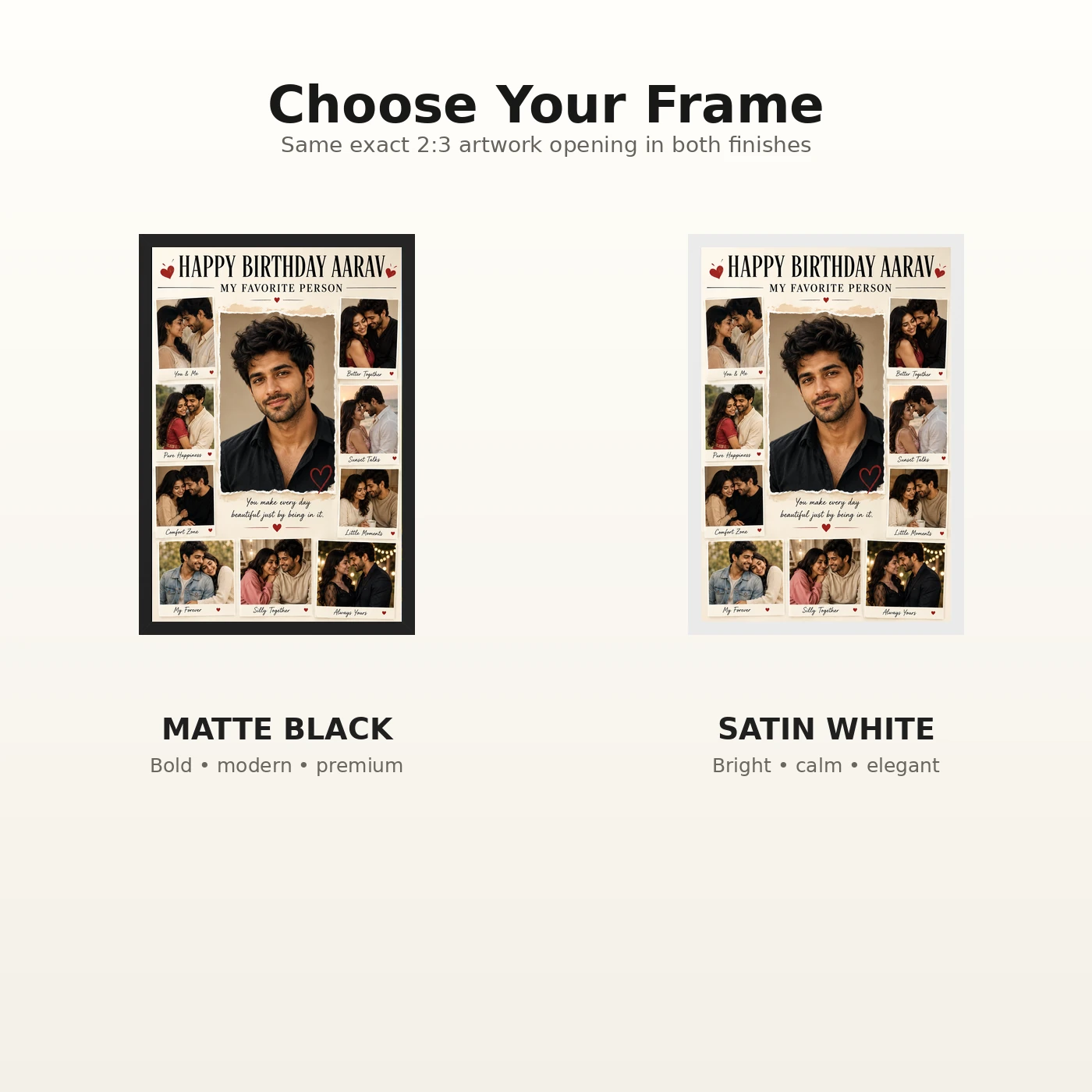 Boyfriend Birthday Photo Frame | Personalized Birthday Gift Frame 7 Boyfriend Birthday Photo Frame | Personalized Birthday Gift Frame mockup 7