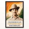 Bhagat Singh Freedom Birthright Tricolor Photo Frame 21 Bhagat Singh Freedom Is an Imperishable Birthright tricolor portrait photo frame – Black Frame
