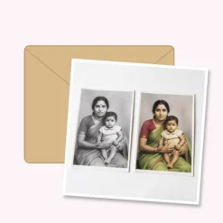 Black and White Photo Colourisation and Print – protective packaging for India delivery