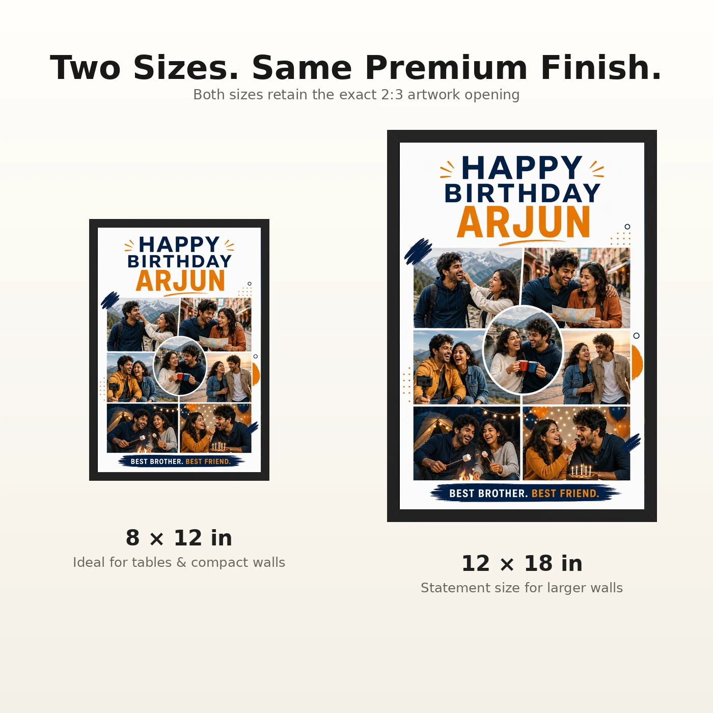 Brother Birthday Photo Frame | Personalized Birthday Gift Frame 8 Brother Birthday Photo Frame | Personalized Birthday Gift Frame mockup 8