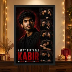 Brother Birthday Photo Frame Dramatic Lighting Pose | Personalized Birthday Gift Frame 13 Brother Birthday Photo Frame Dramatic Lighting Pose | Personalized Birthday Gift Frame mockup 4