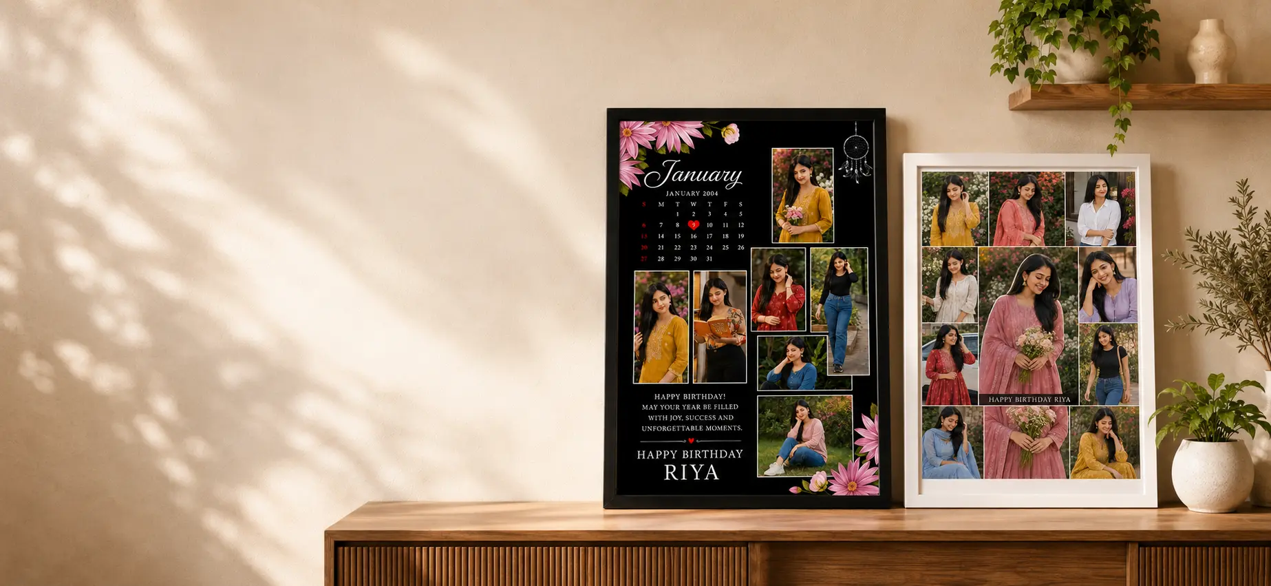 Custom collage photo frames