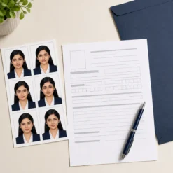 Printed application photos for government exams recruitment forms and job applications