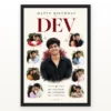 Husband Birthday Photo Frame | Personalized Birthday Gift Frame mockup 1