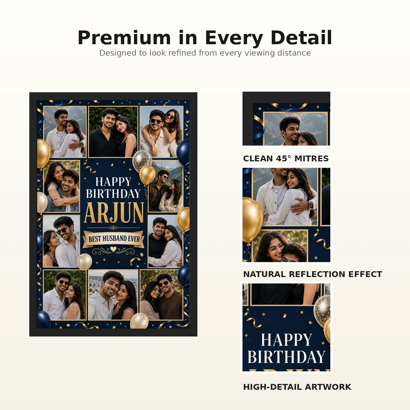 Birthday Frame for Husband Multi Photo Balloon Theme 9 Birthday Frame for Husband Multi Photo Balloon Theme mockup 9