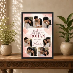 Birthday Frame for Husband Photo Pink Hearts Theme 14 Birthday Frame for Husband Photo Pink Hearts Theme mockup 5