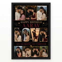 Birthday Frame Husband Wife Love Quote Multi Photo mockup 1
