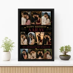 Birthday Frame Husband Wife Love Quote Multi Photo mockup 3