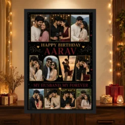 Birthday Frame Husband Wife Love Quote Multi Photo mockup 4