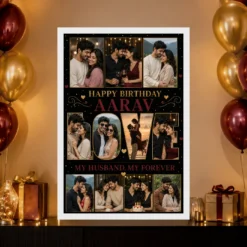 Birthday Frame Husband Wife Love Quote Multi Photo mockup 10