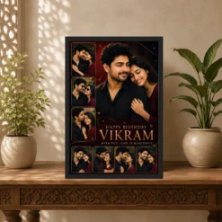 Birthday Gift for Husband Photo Frame Romantic Couple mockup 5