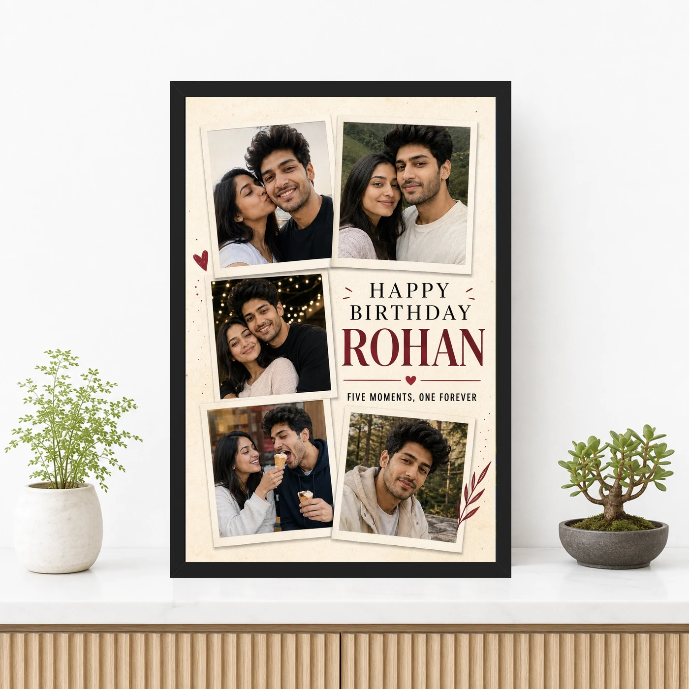 Husband and Wife Photo Frame Birthday 5 Photo Collage 3 Husband and Wife Photo Frame Birthday 5 Photo Collage mockup 3