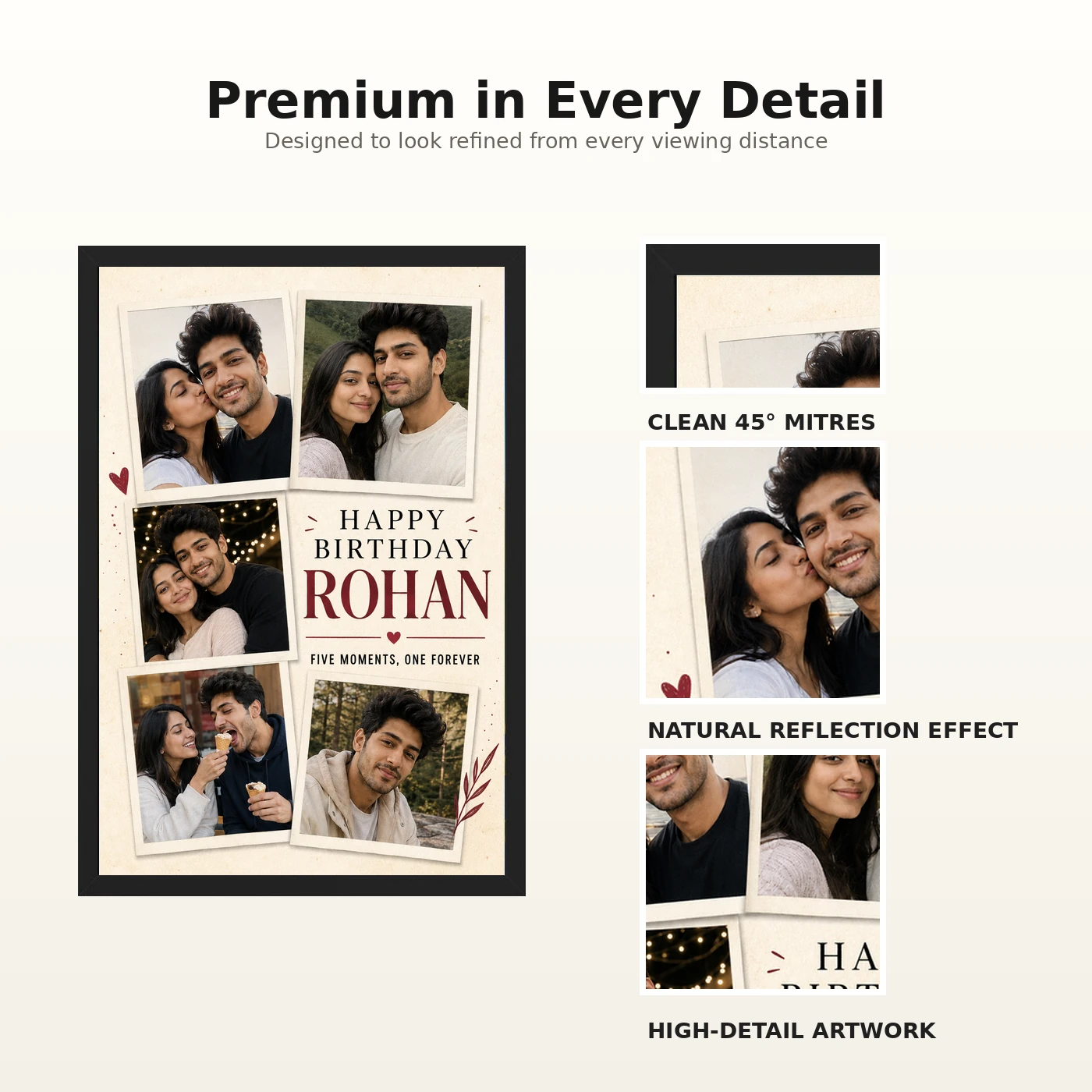 Husband and Wife Photo Frame Birthday 5 Photo Collage 9 Husband and Wife Photo Frame Birthday 5 Photo Collage mockup 9