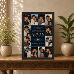 Husband and Wife Photo Frame Golden Collage Birthday 14 Husband and Wife Photo Frame Golden Collage Birthday mockup 5