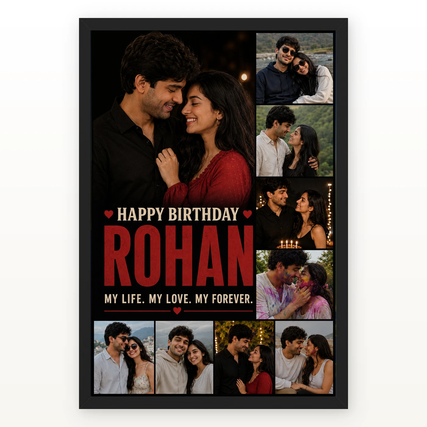 Husband Photo Frame My Life My Love Birthday Collage 1 Husband Photo Frame My Life My Love Birthday Collage mockup 1
