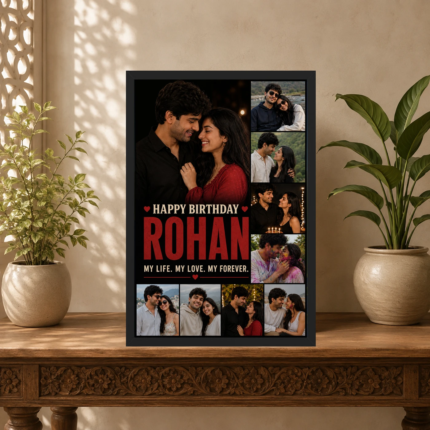 Husband Photo Frame My Life My Love Birthday Collage 5 Husband Photo Frame My Life My Love Birthday Collage mockup 5