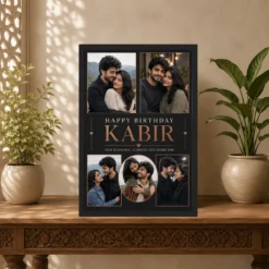 Photo Frame for Husband Birthday 5 Photo Collage mockup 5