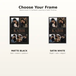 Photo Frame for Husband Birthday 5 Photo Collage mockup 7