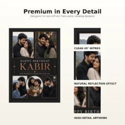 Photo Frame for Husband Birthday 5 Photo Collage mockup 9