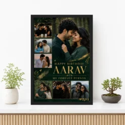 Photo Frame Gift for Husband Birthday Forever Person Design 12 Photo Frame Gift for Husband Birthday Forever Person Design mockup 3