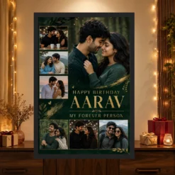 Photo Frame Gift for Husband Birthday Forever Person Design 13 Photo Frame Gift for Husband Birthday Forever Person Design mockup 4