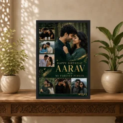 Photo Frame Gift for Husband Birthday Forever Person Design 14 Photo Frame Gift for Husband Birthday Forever Person Design mockup 5