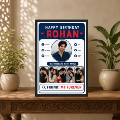 Photo Frame Gift Ideas for Husband Birthday Unique Design mockup 5