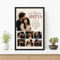 Photo Frame for Husband Birthday Wishes mockup 3